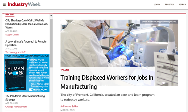 Advanced Manufacturing Workforce Development
